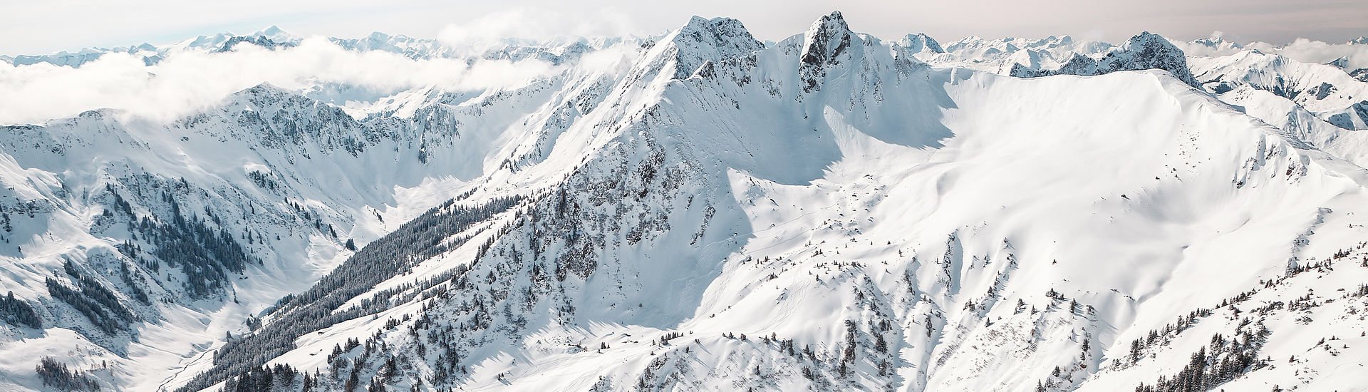 Bergpanorama im Winter | Saalbach